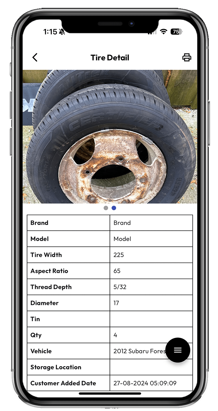Tire Scan App
